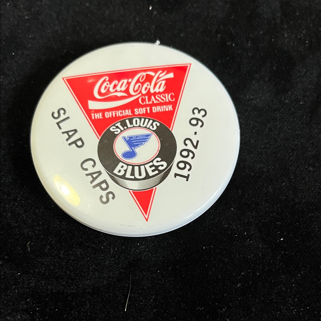 Coca Cola Classic St. Louis Blues Brooch - Red, Black, White